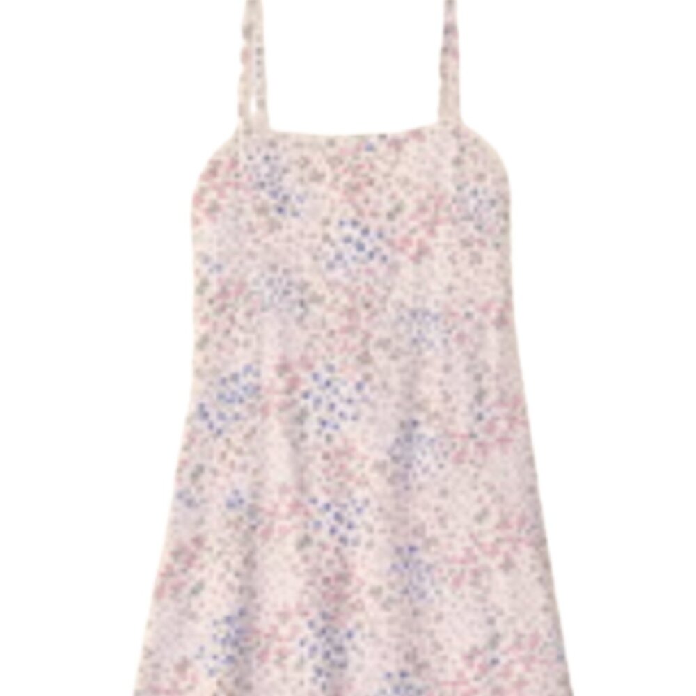 Abercrombie Kids Fit & Flare Dress White Floral - Size 7-8 - Preloved